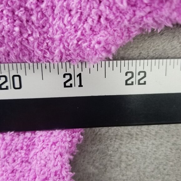 Womens Wild Fable Purple Crop Cardigan Fleece Sweater Button Front Polyester M - Picture 6 of 7